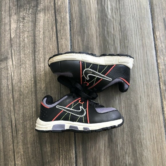 Nike Kids T-Run 5 443991-007 Multicolor Lace Up Sneakers Shoes Size 4c - Picture 2 of 9